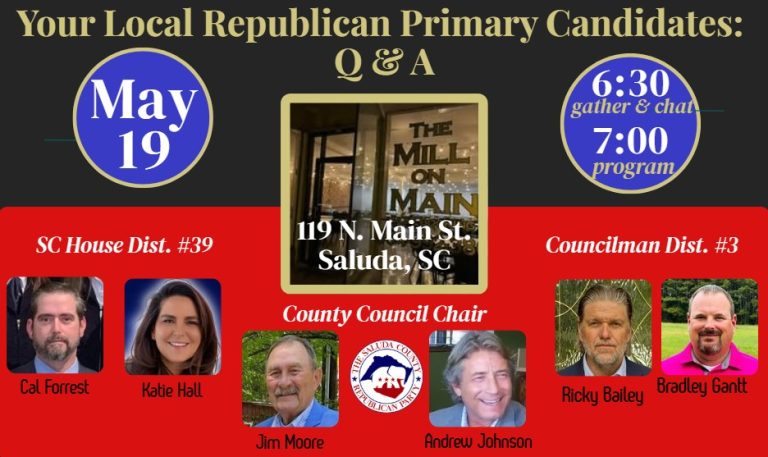 Official Question Form for May 19 Candidate Forum